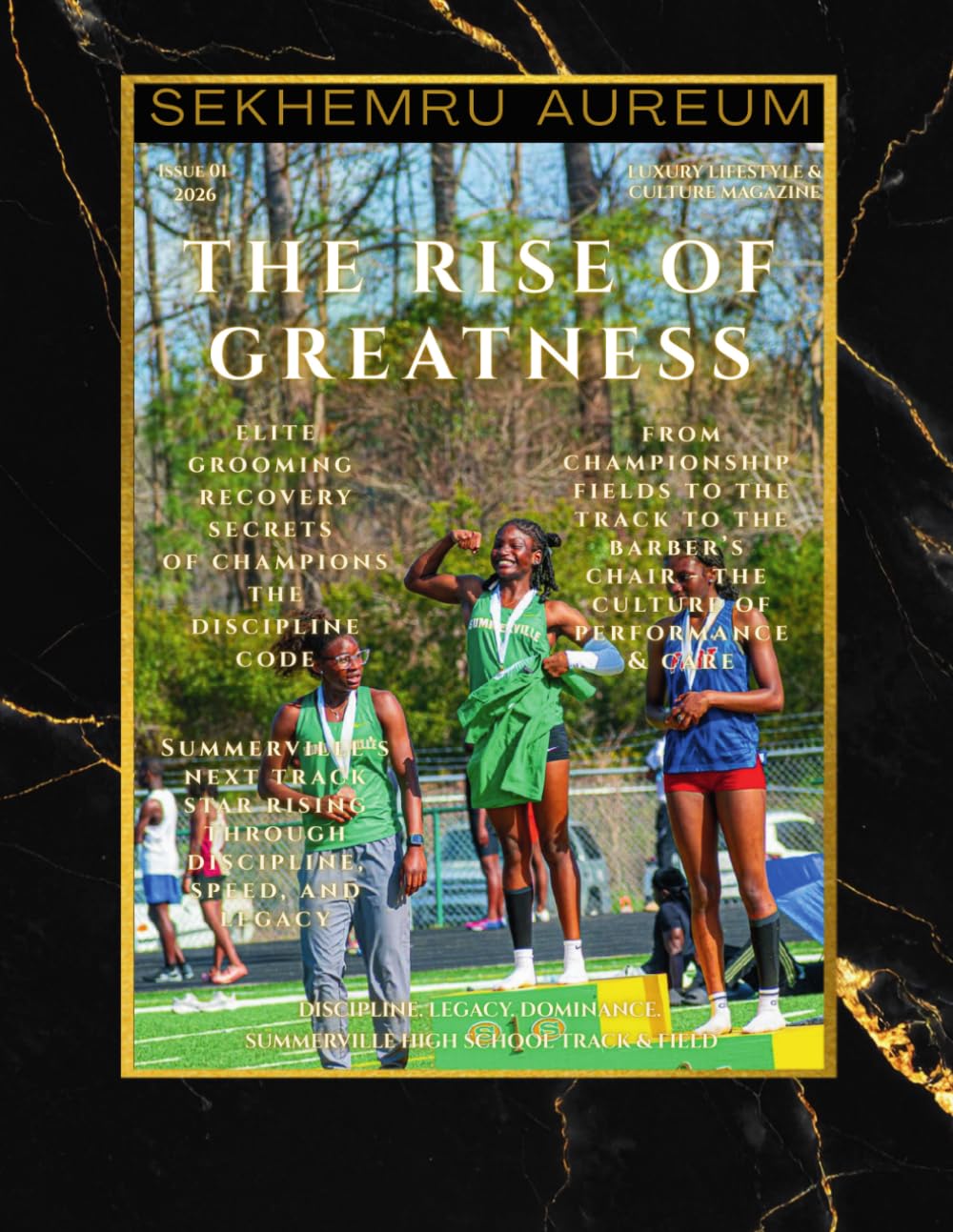 Sekhemru Aureum magazine cover — The Rise of Greatness